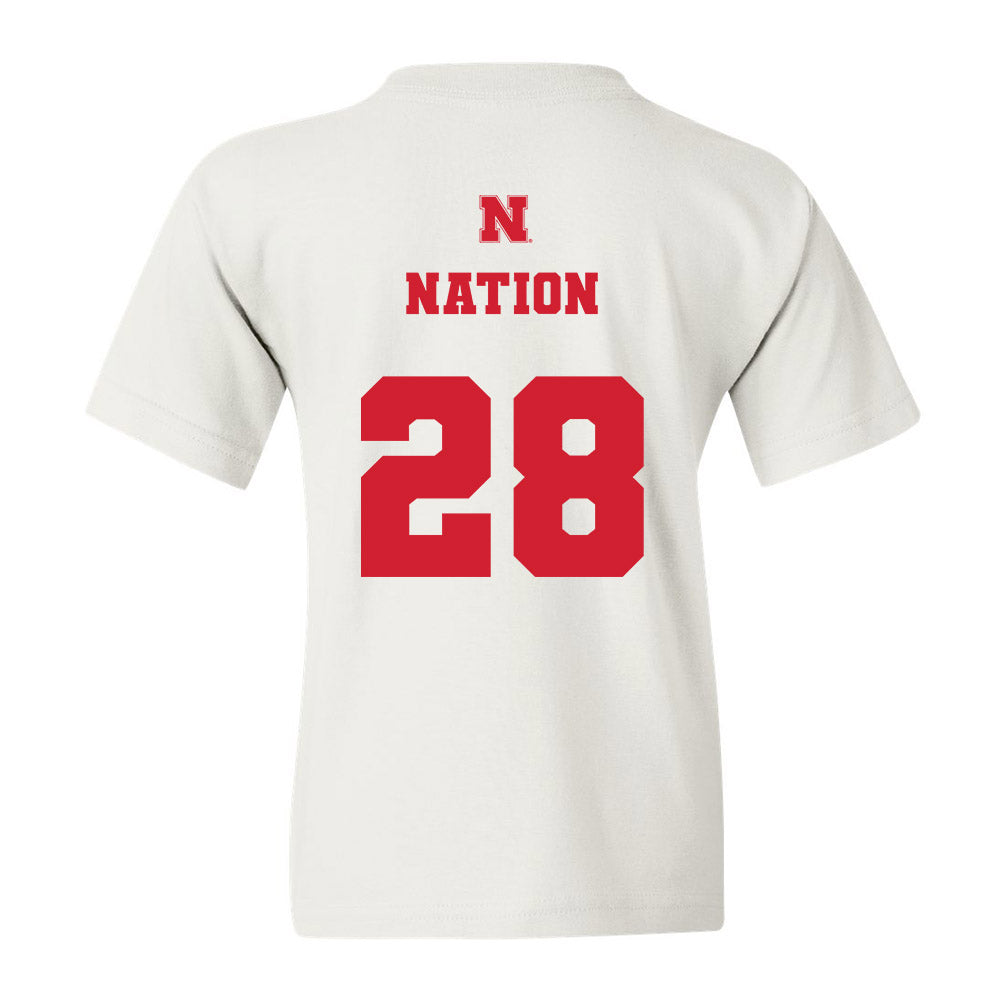 Nebraska - NCAA Football : Ethan Nation - Youth T-Shirt