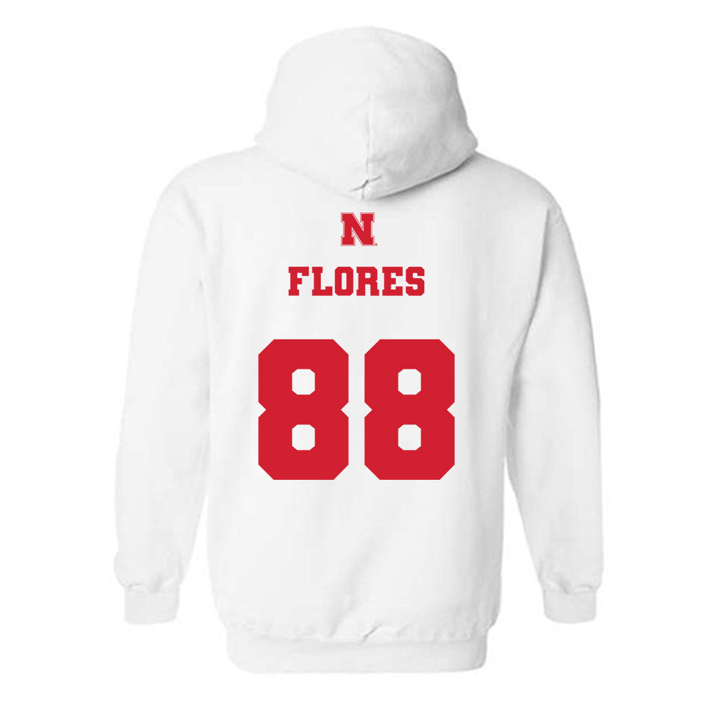 Nebraska - NCAA Football : Ismael Flores - Hooded Sweatshirt
