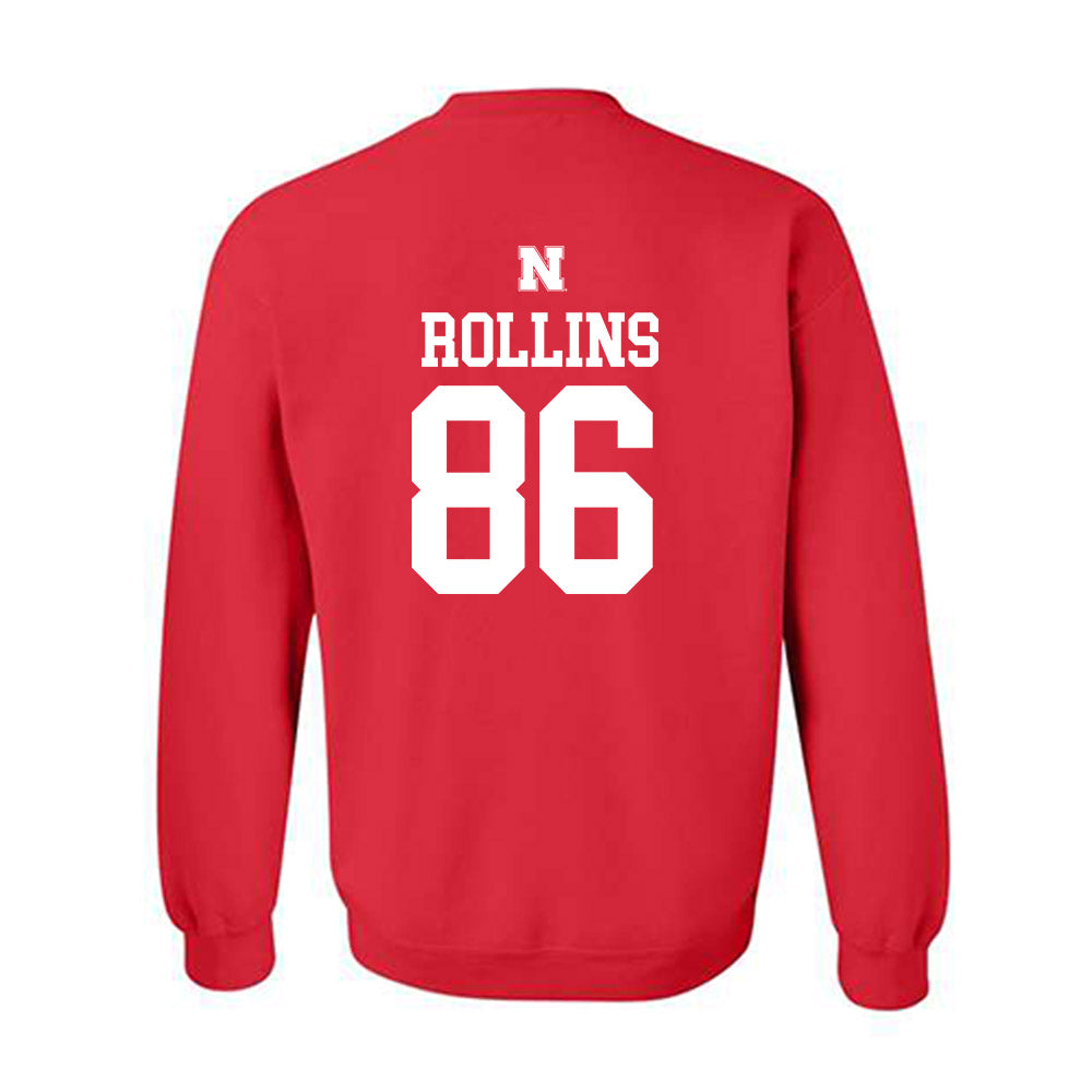 Nebraska - NCAA Football : Aj Rollins - Generic Red Shersey Sweatshirt