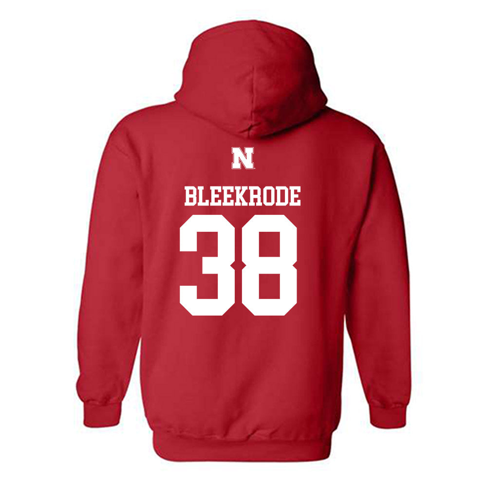 Nebraska - NCAA Football : Timmy Bleekrode - Generic Red Shersey Hooded Sweatshirt