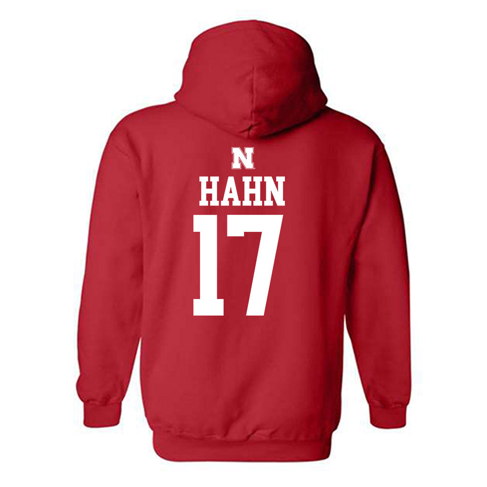 Nebraska - NCAA Football : Ty Hahn - Generic Red Shersey Hooded Sweatshirt
