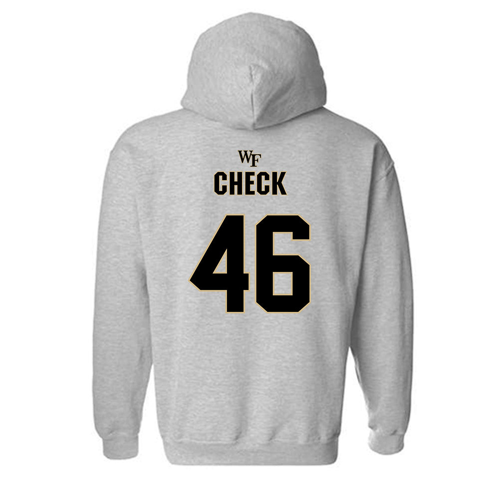 Wake Forest - NCAA Football : Kevin Check Hooded Sweatshirt