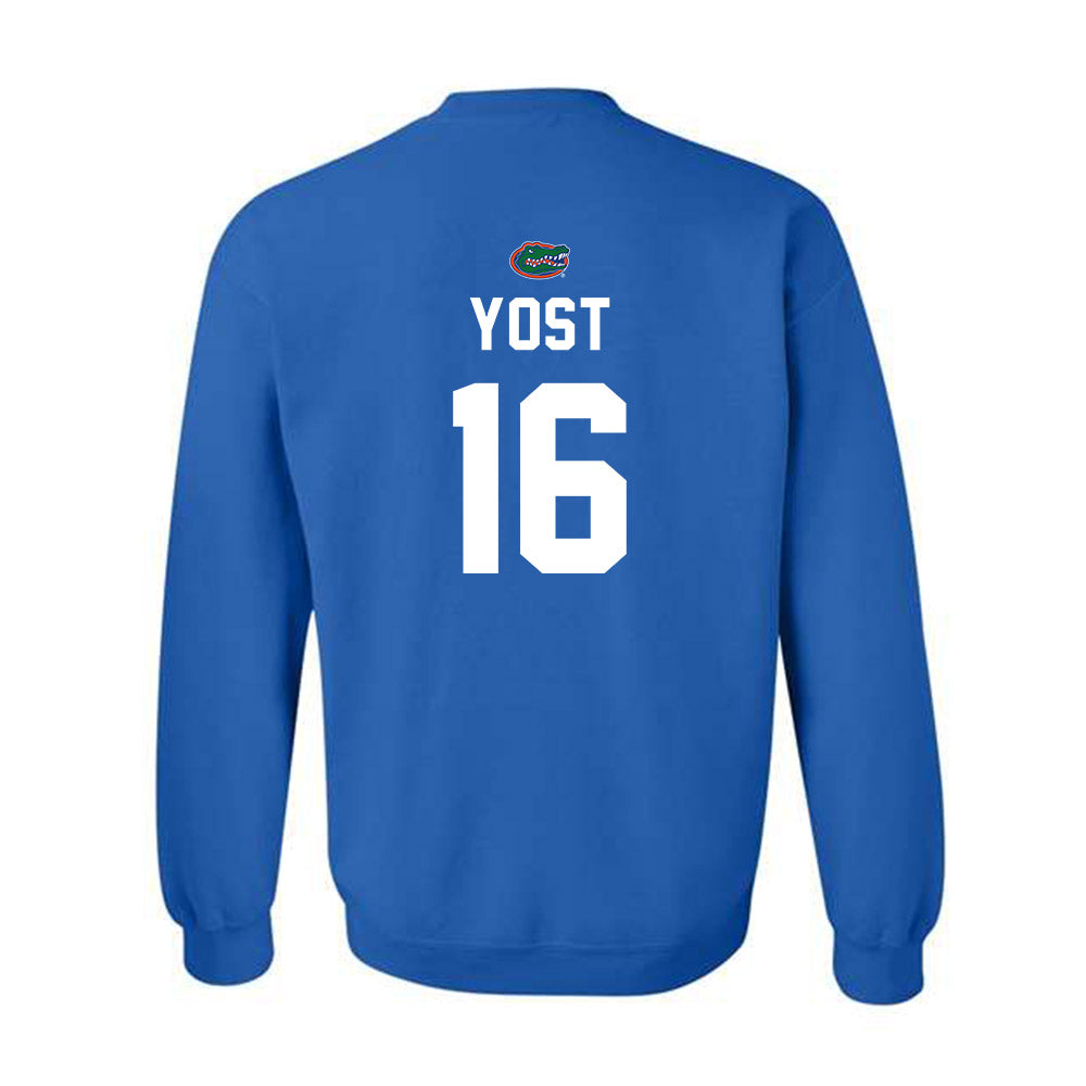Florida - NCAA Baseball : Hayden Yost - Crewneck Sweatshirt Replica Shersey
