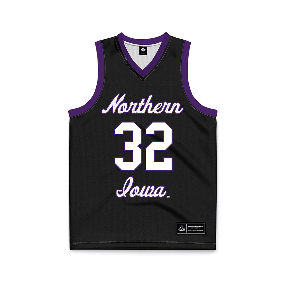 LASublimation Northern Iowa - NCAA Men's Basketball : Tytan Anderson Black Jersey FullColor / Youth Large