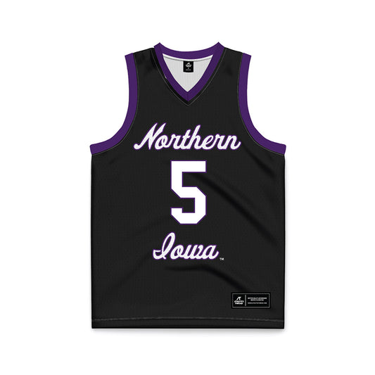 Northern Iowa - NCAA Men's Basketball : Wes Rubin Black Jersey