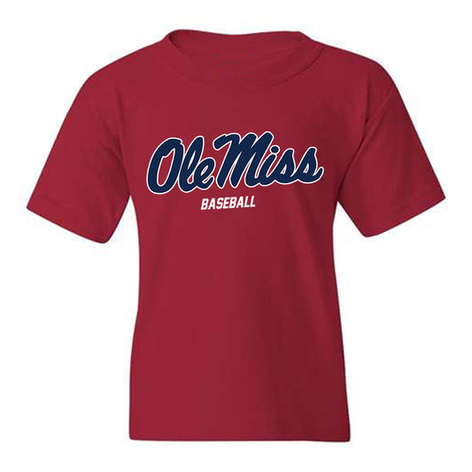 Ole Miss - NCAA Baseball : Ethan Groff - Youth T-Shirt Replica Shersey