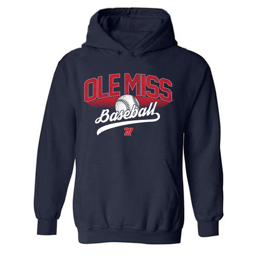 Ole Miss - NCAA Baseball : JT Quinn - Hooded Sweatshirt Sports Shersey