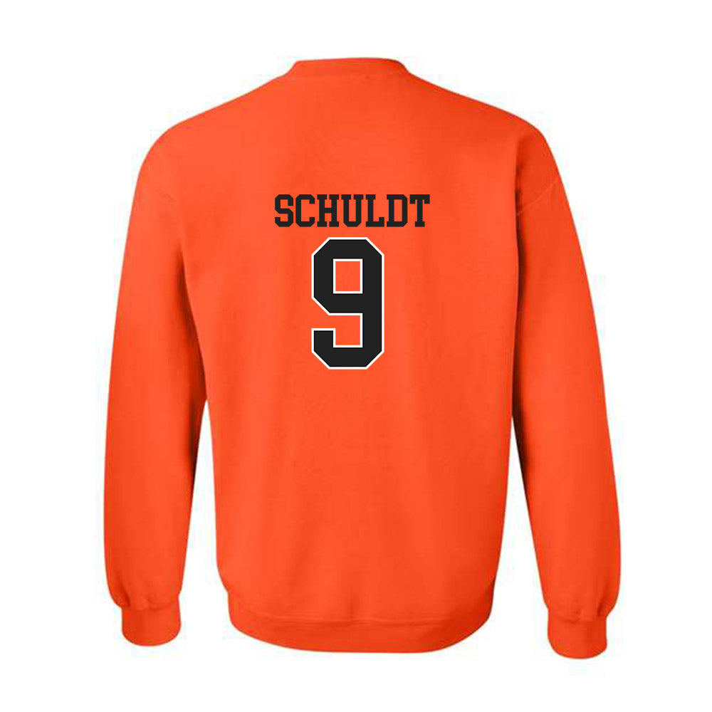 Campbell - NCAA Baseball : Andrew Schuldt - Crewneck Sweatshirt Replica Shersey
