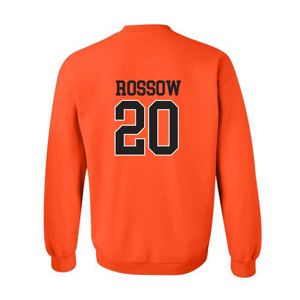 Campbell - NCAA Baseball : David Rossow - Crewneck Sweatshirt Replica Shersey