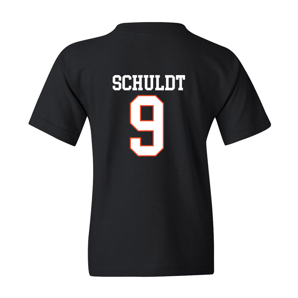Campbell - NCAA Baseball : Andrew Schuldt - Youth T-Shirt Replica Shersey