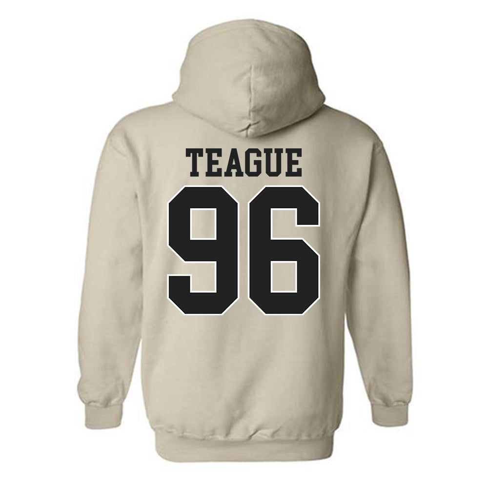 Vanderbilt - NCAA Baseball : Nathan Teague - Hooded Sweatshirt Replica Shersey