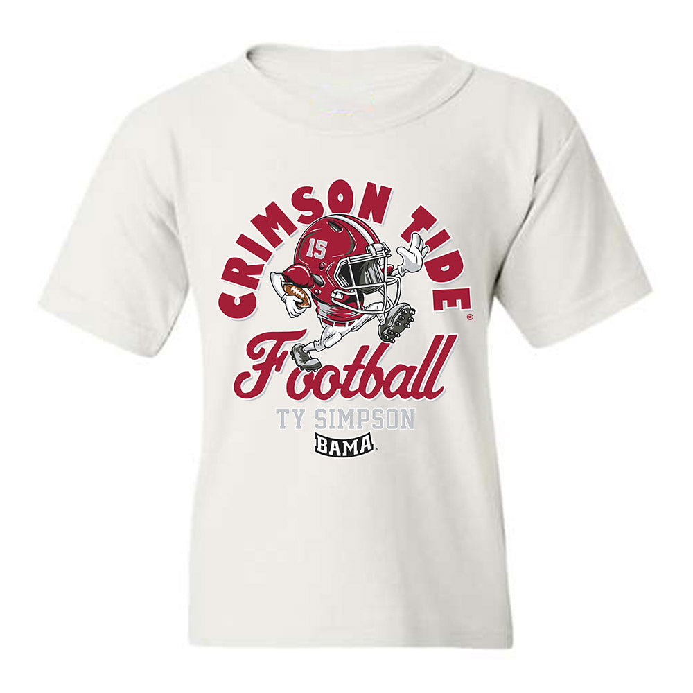 Alabama - NCAA Football : Ty Simpson - Fashion Shersey Youth T-Shirt