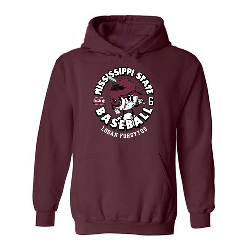 Mississippi State - NCAA Baseball : Logan Forsythe - Hooded Sweatshirt Fashion Shersey
