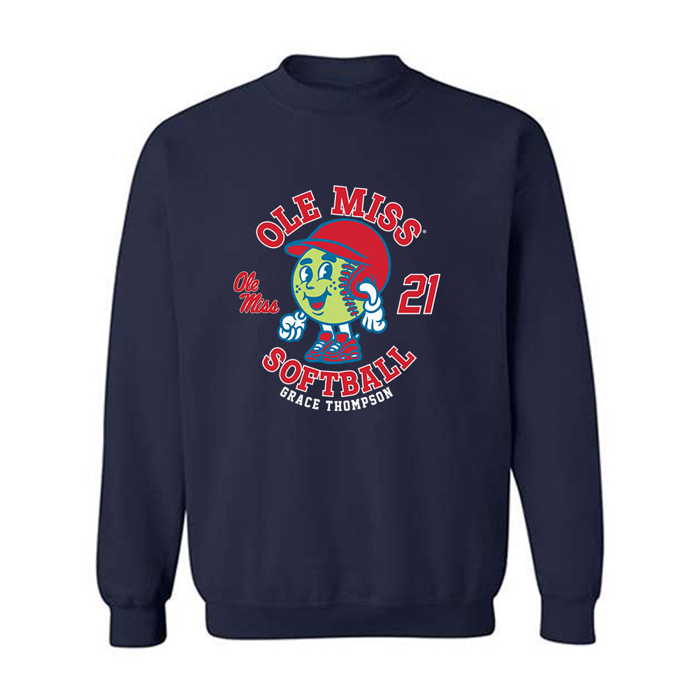 Ole Miss - NCAA Softball : Grace Thompson - Crewneck Sweatshirt Fashion Shersey
