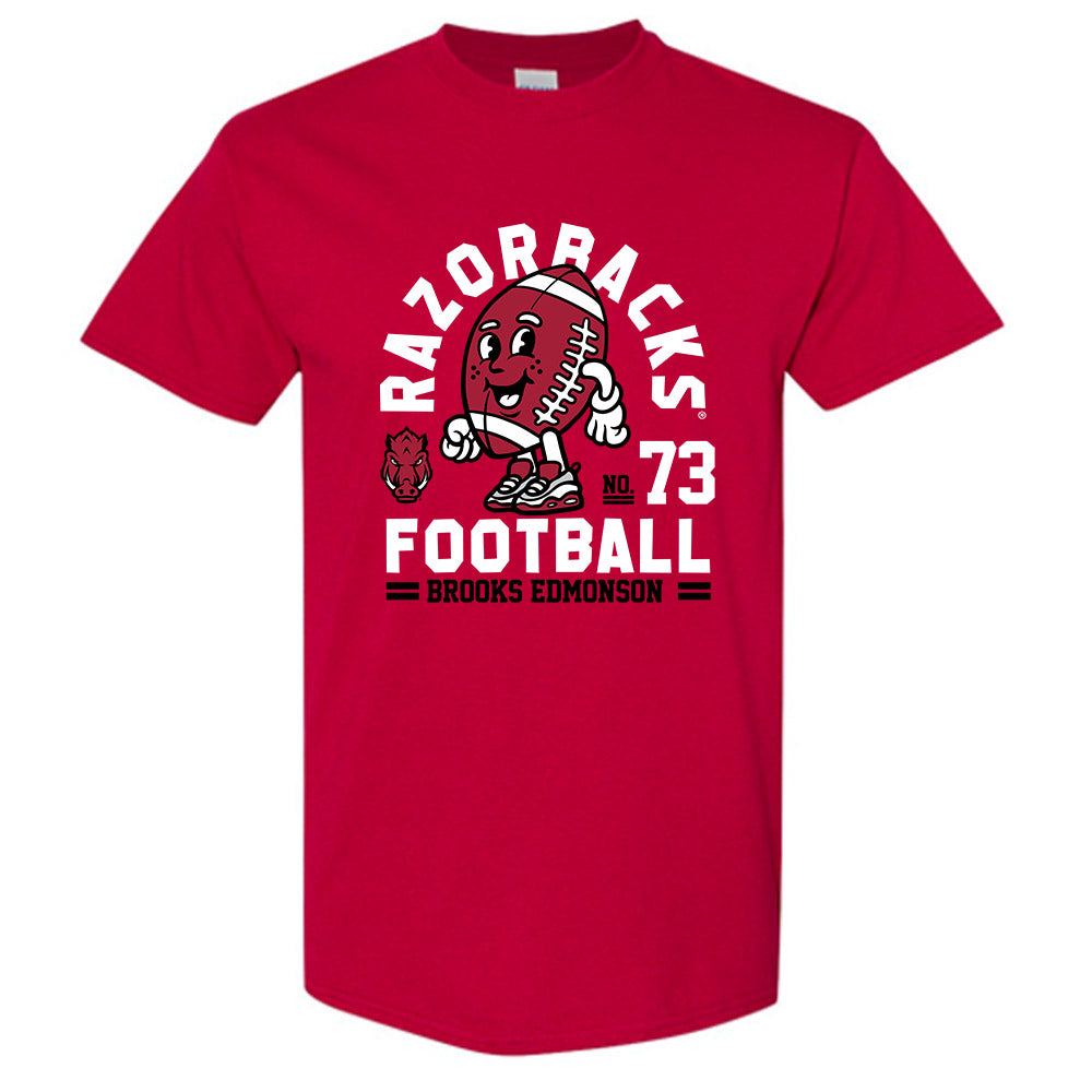 Arkansas - NCAA Football : Brooks Edmonson Fashion Shersey Short Sleeve T-Shirt