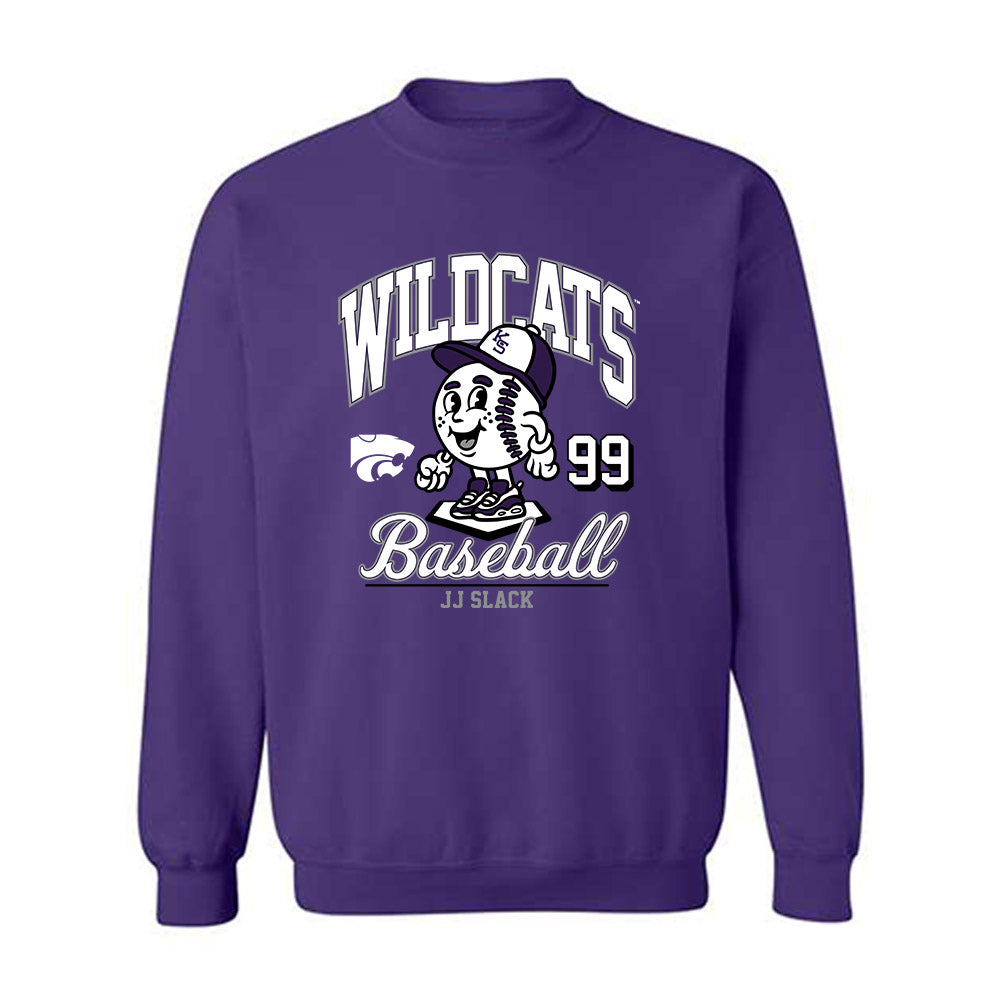 Kansas State - NCAA Baseball : JJ Slack - Crewneck Sweatshirt Fashion Shersey