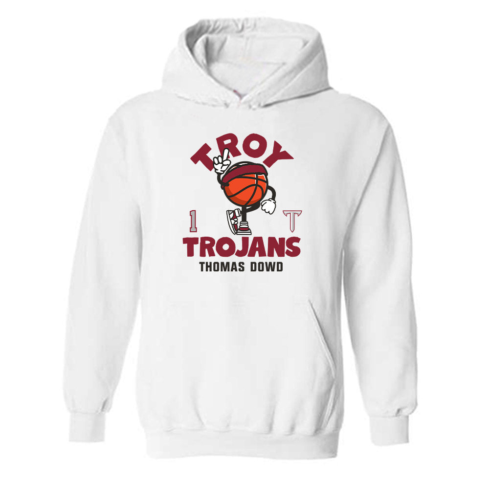 Troy - NCAA Men's Basketball : Thomas Dowd - Hooded Sweatshirt Fashion Shersey