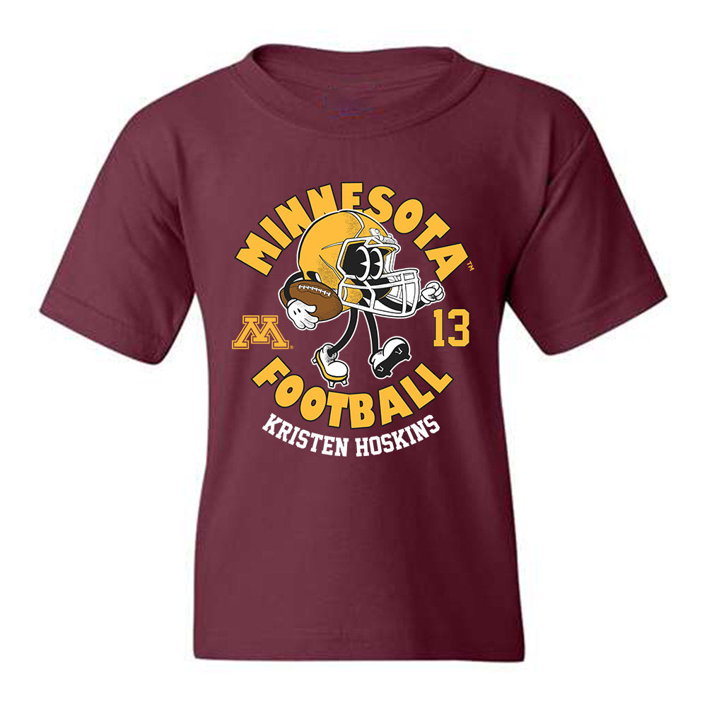 StakesMFG Minnesota - NCAA Football : Kristen Hoskins - Maroon Fashion Shersey Youth T-Shirt Maroon / Youth Small