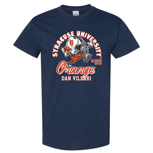 Syracuse - NCAA Football : Dan Villari - Navy Fashion Shersey Short Sleeve T-Shirt