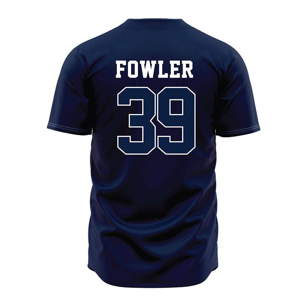 Oral Roberts - NCAA Baseball : Brooks Fowler - Baseball Jersey Navy