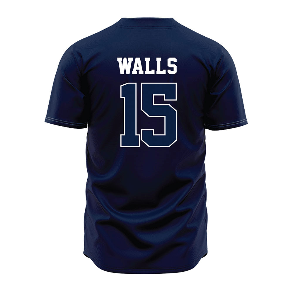 Oral Roberts - NCAA Baseball : Dawson Walls - Baseball Jersey Navy