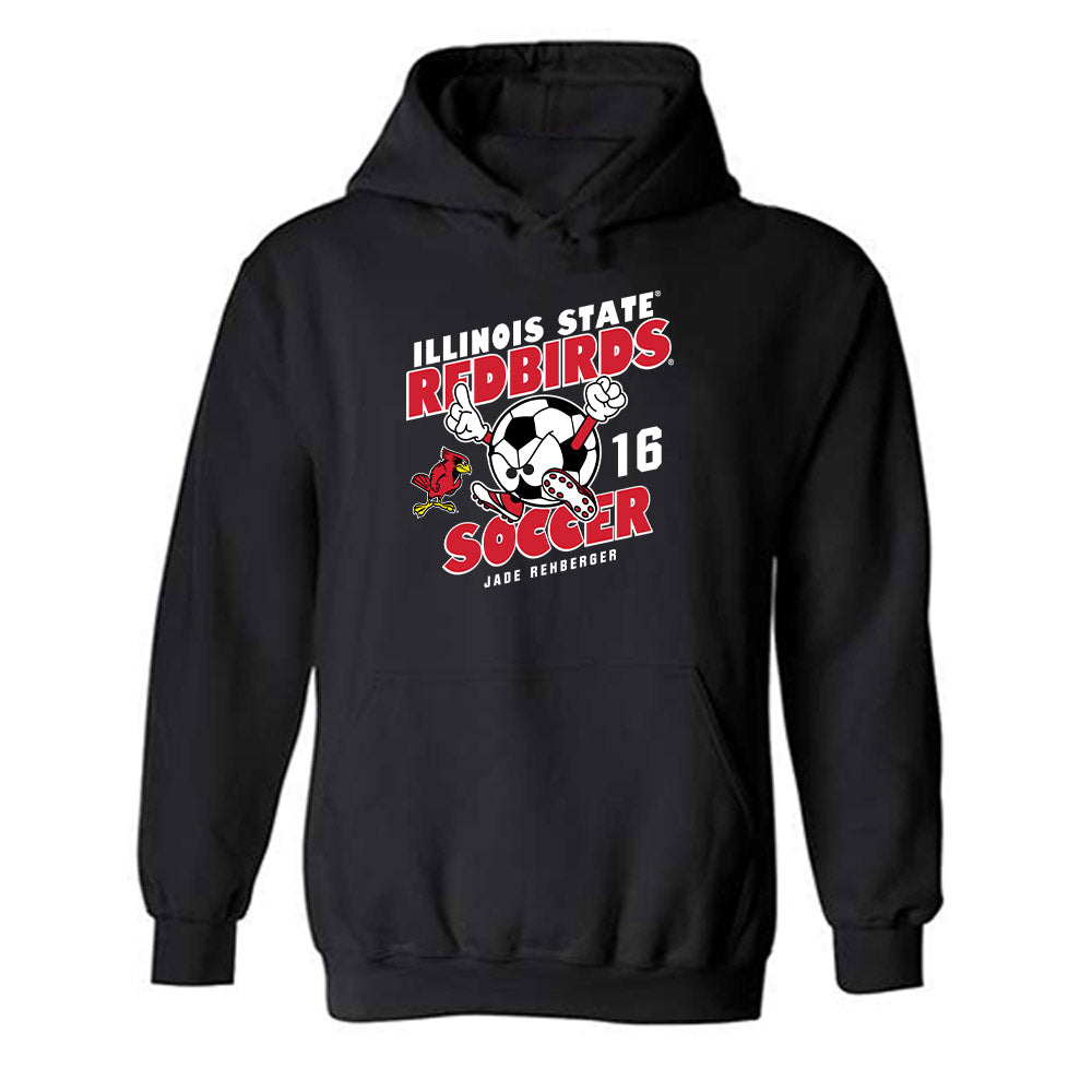 Illinois State - NCAA Women's Soccer : Jade Rehberger - Fashion Shersey Hooded Sweatshirt