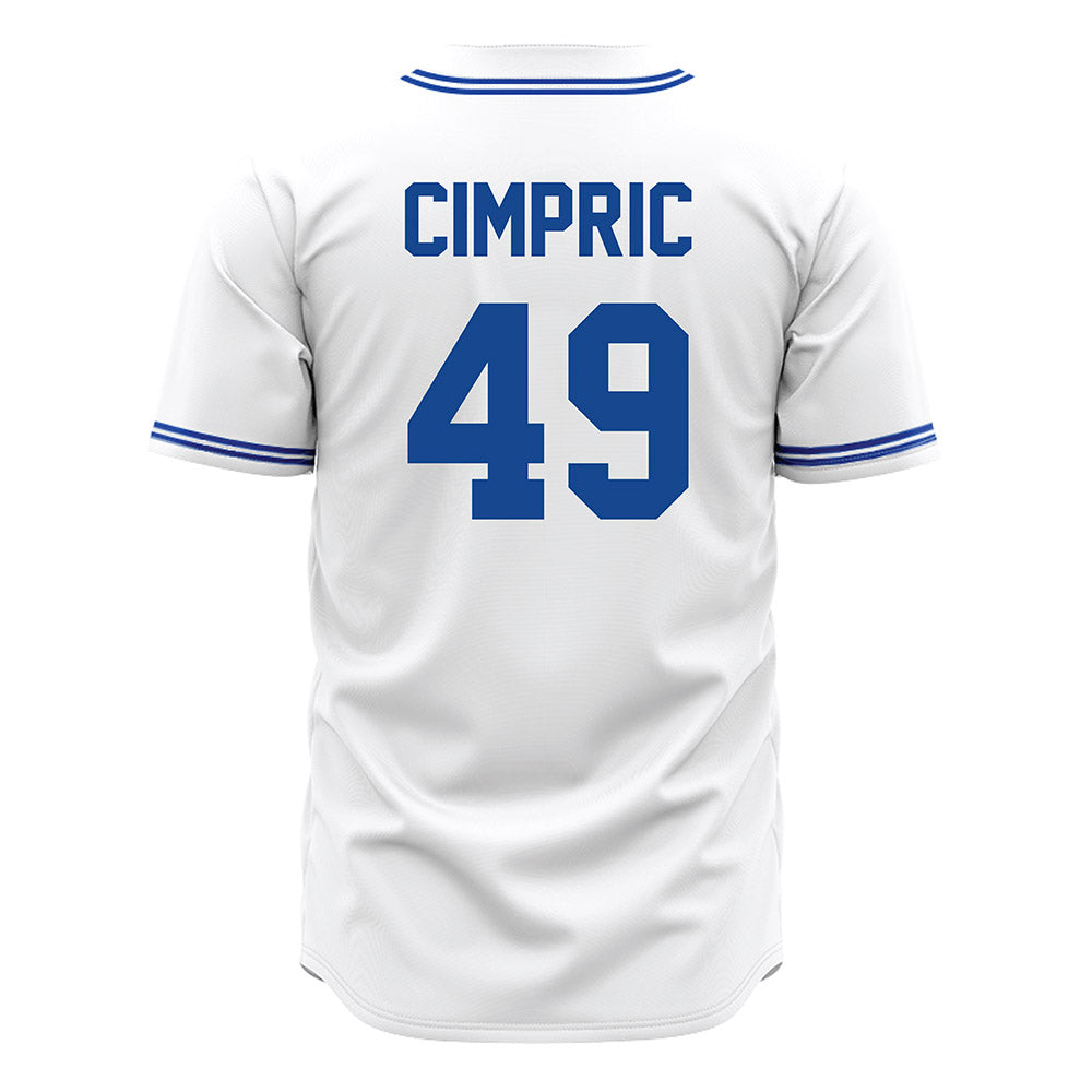 Seton Hall - NCAA Baseball : Richard Cimpric - White Replica Jersey