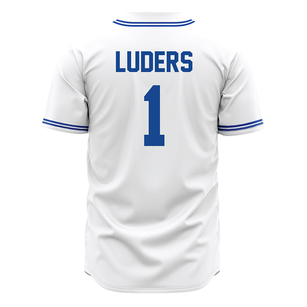 Seton Hall - NCAA Baseball : Jonathan Luders - White Replica Jersey