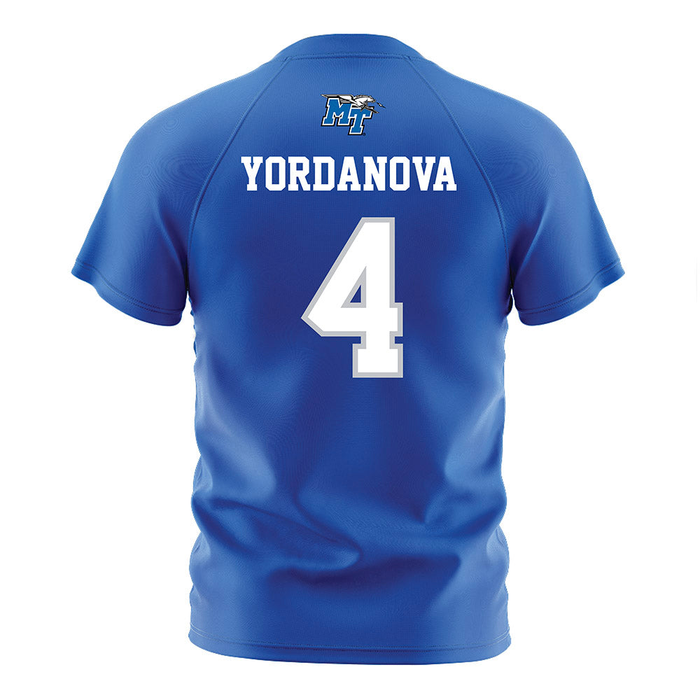 MTSU - NCAA Women's Soccer : Yana Yordanova - Blue Jersey
