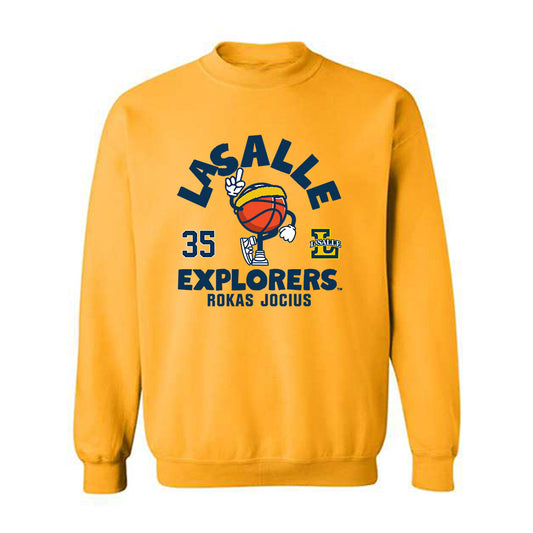 La Salle - NCAA Men's Basketball : Rokas Jocius - Crewneck Sweatshirt Fashion Shersey