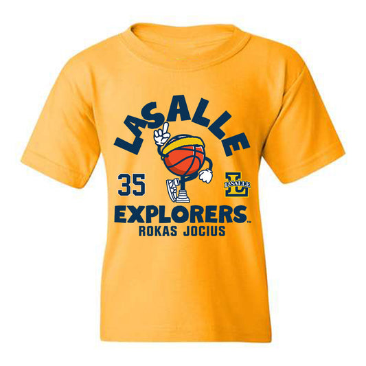 La Salle - NCAA Men's Basketball : Rokas Jocius - Youth T-Shirt Fashion Shersey