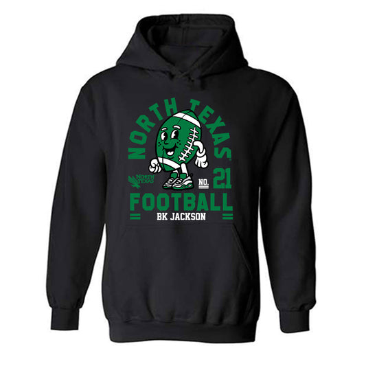 North Texas - NCAA Football : BK Jackson - Fashion Shersey Hooded Sweatshirt