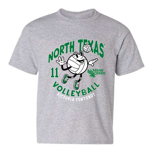 North Texas - NCAA Women's Volleyball : Victoria Fontenot - Fashion Shersey Youth T-Shirt