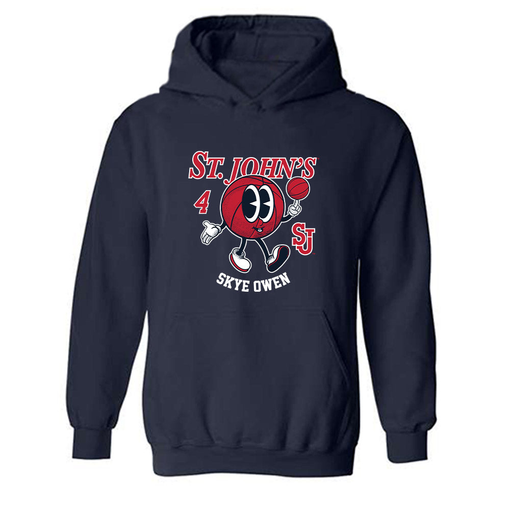 St. Johns - NCAA Women's Basketball : Skye Owen - Hooded Sweatshirt Fashion Shersey