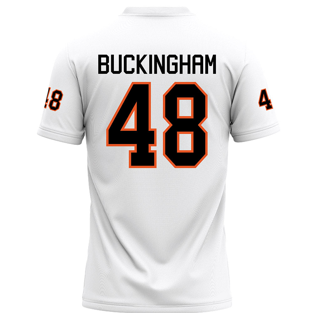 UTPB - NCAA Football : Chase Buckingham - White Jersey