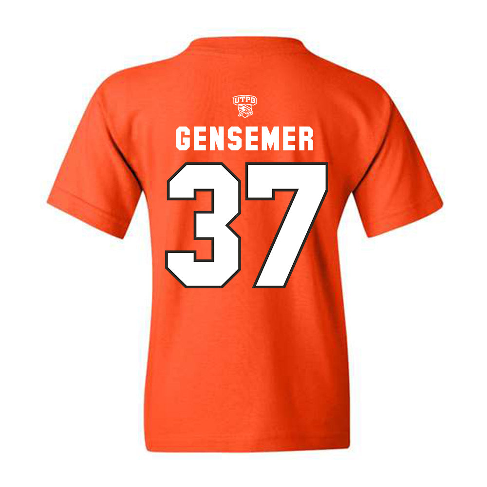 UTPB - NCAA Football : Grant Gensemer - Orange Replica Shersey Youth T-Shirt