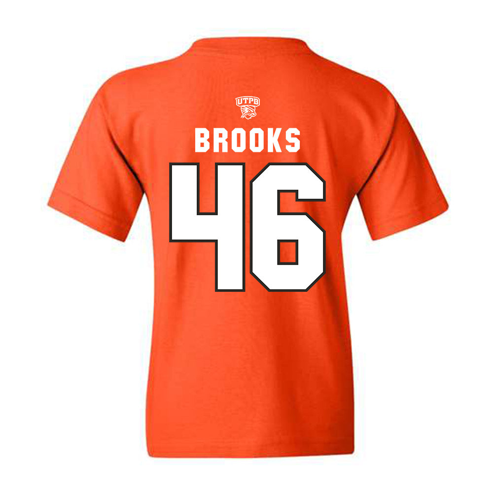 UTPB - NCAA Football : Datron Brooks - Orange Replica Shersey Youth T-Shirt