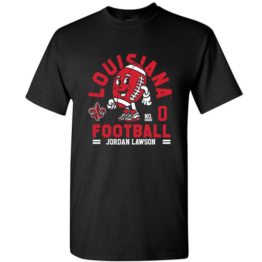 Louisiana - NCAA Football : Jordan Lawson - Black Fashion Shersey Short Sleeve T-Shirt