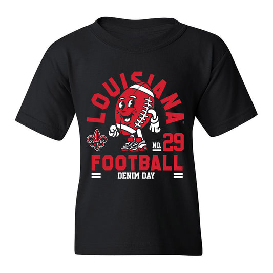 Louisiana - NCAA Football : Denim Day - Black Fashion Shersey Youth T-Shirt