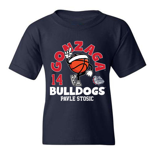 Gonzaga - NCAA Men's Basketball : Pavle Stosic - Youth T-Shirt Fashion Shersey