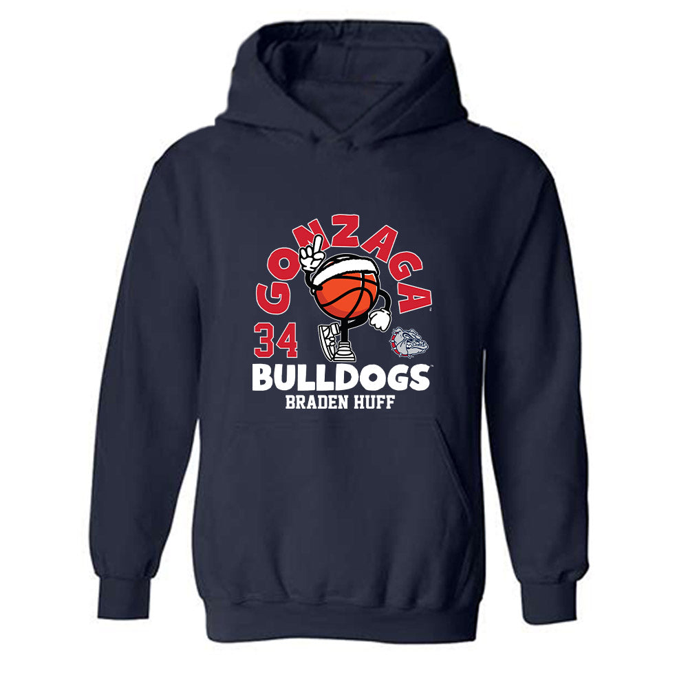 Gonzaga - NCAA Men's Basketball : Braden Huff - Hooded Sweatshirt Fashion Shersey