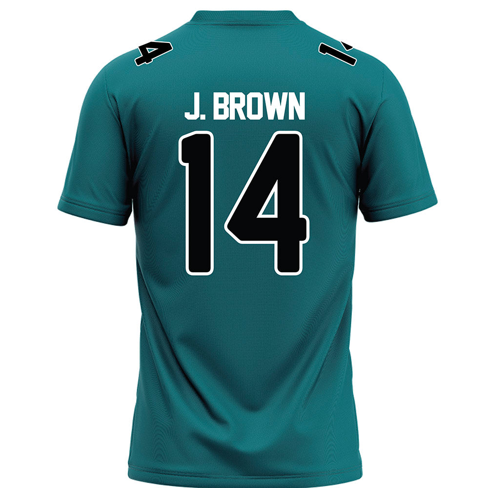 Coastal Carolina - NCAA Football : Jared J.Brown - Teal Jersey