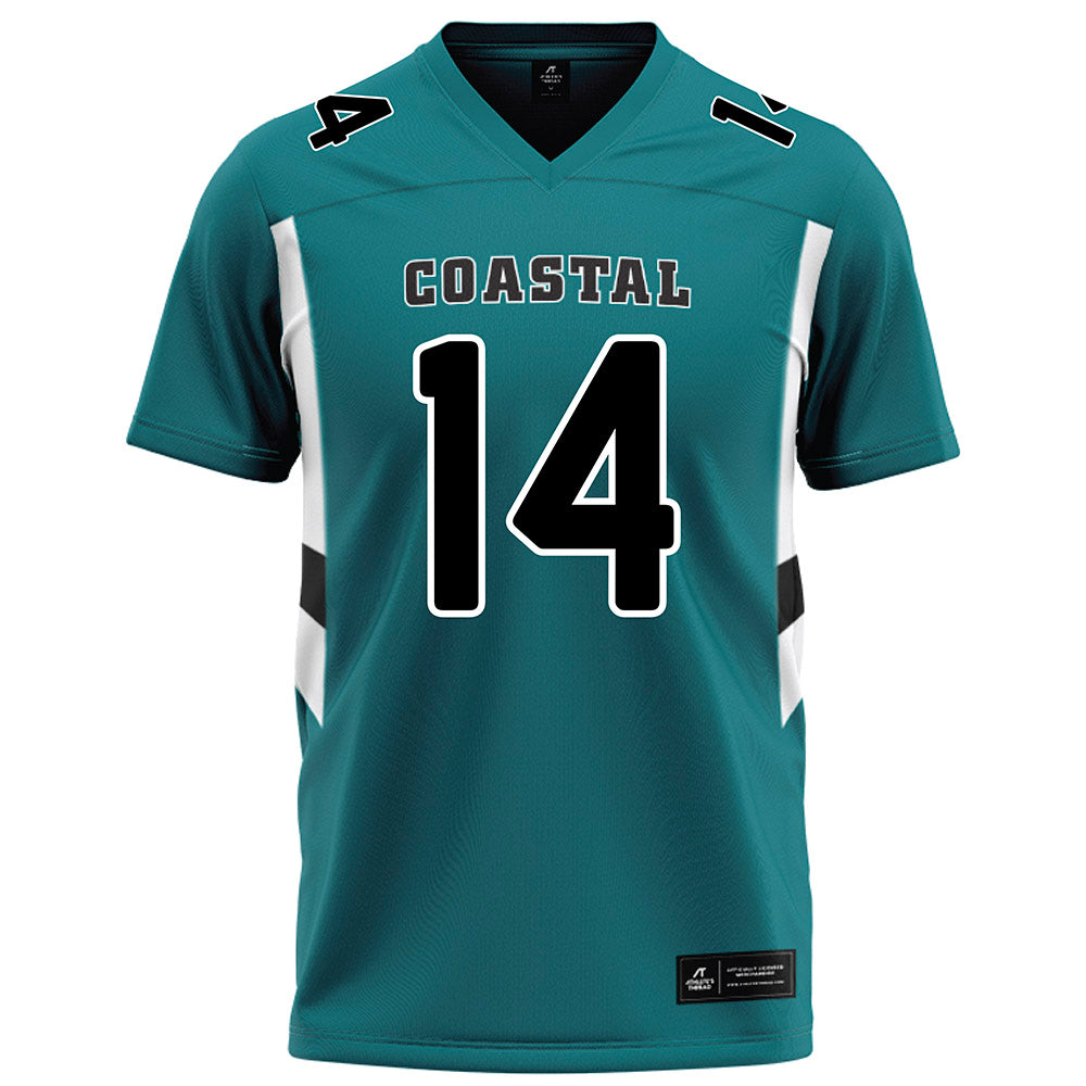 Coastal Carolina - NCAA Football : Jared J.Brown - White Jersey