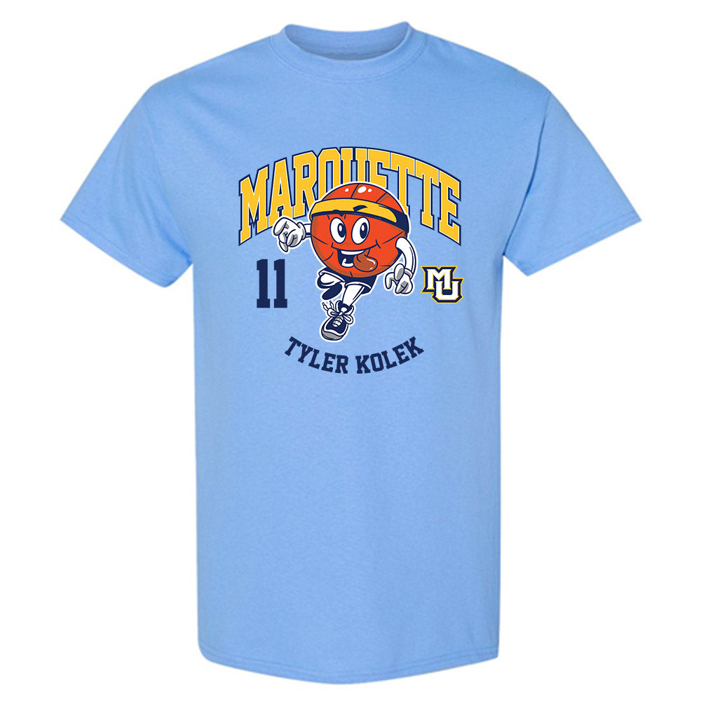 Marquette - NCAA Men's Basketball : Tyler Kolek - T-Shirt Fashion Shersey Carolina Blue / 3XL