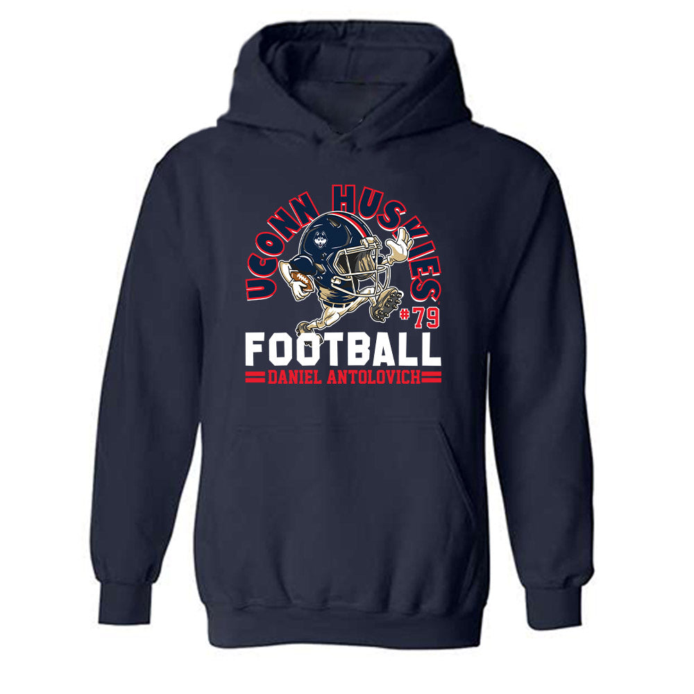 UConn - NCAA Football : Daniel Antolovich - Fashion Shersey Hooded Sweatshirt