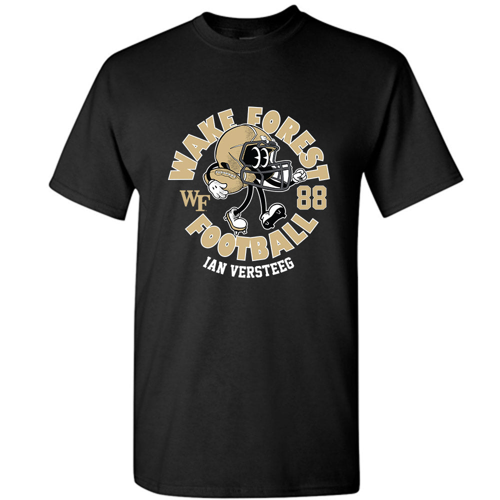Wake Forest - NCAA Football : Ian VerSteeg - Black Fashion Shersey Short Sleeve T-Shirt