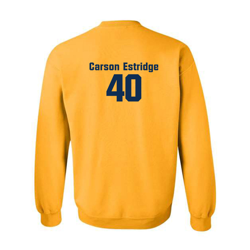 West Virginia - NCAA Baseball : Carson Estridge - Crewneck Sweatshirt Fashion Shersey