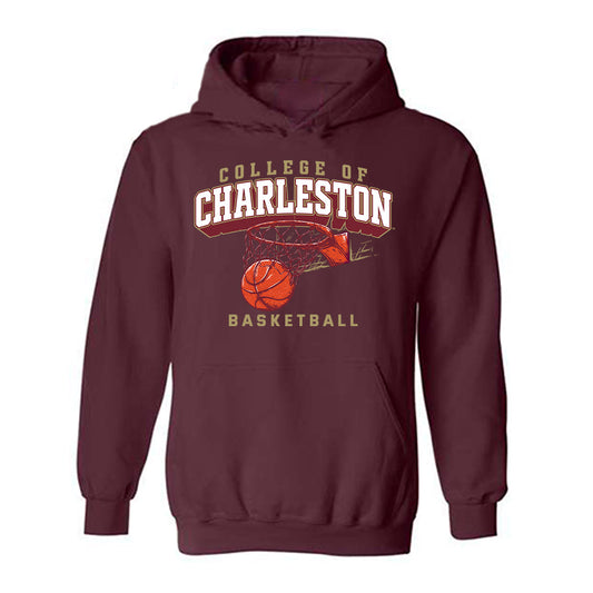 Charleston - NCAA Men's Basketball : Ben Burnham - Sports Shersey Hooded Sweatshirt