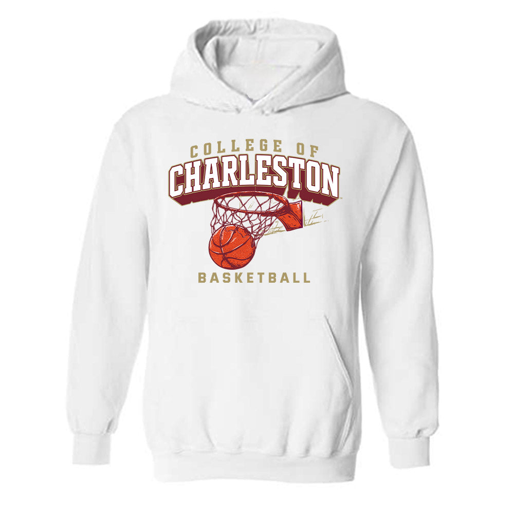 Charleston - NCAA Men's Basketball : Ben Burnham - Sports Shersey Hooded Sweatshirt