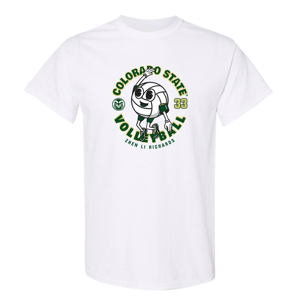 Colorado State - NCAA Women's Volleyball : Kekua Richards - White Fashion Shersey Short Sleeve T-Shirt